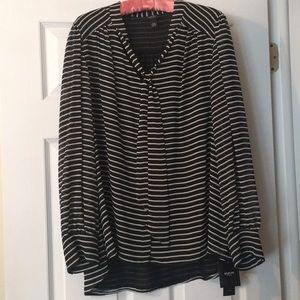 Tie neck blouse NWT
